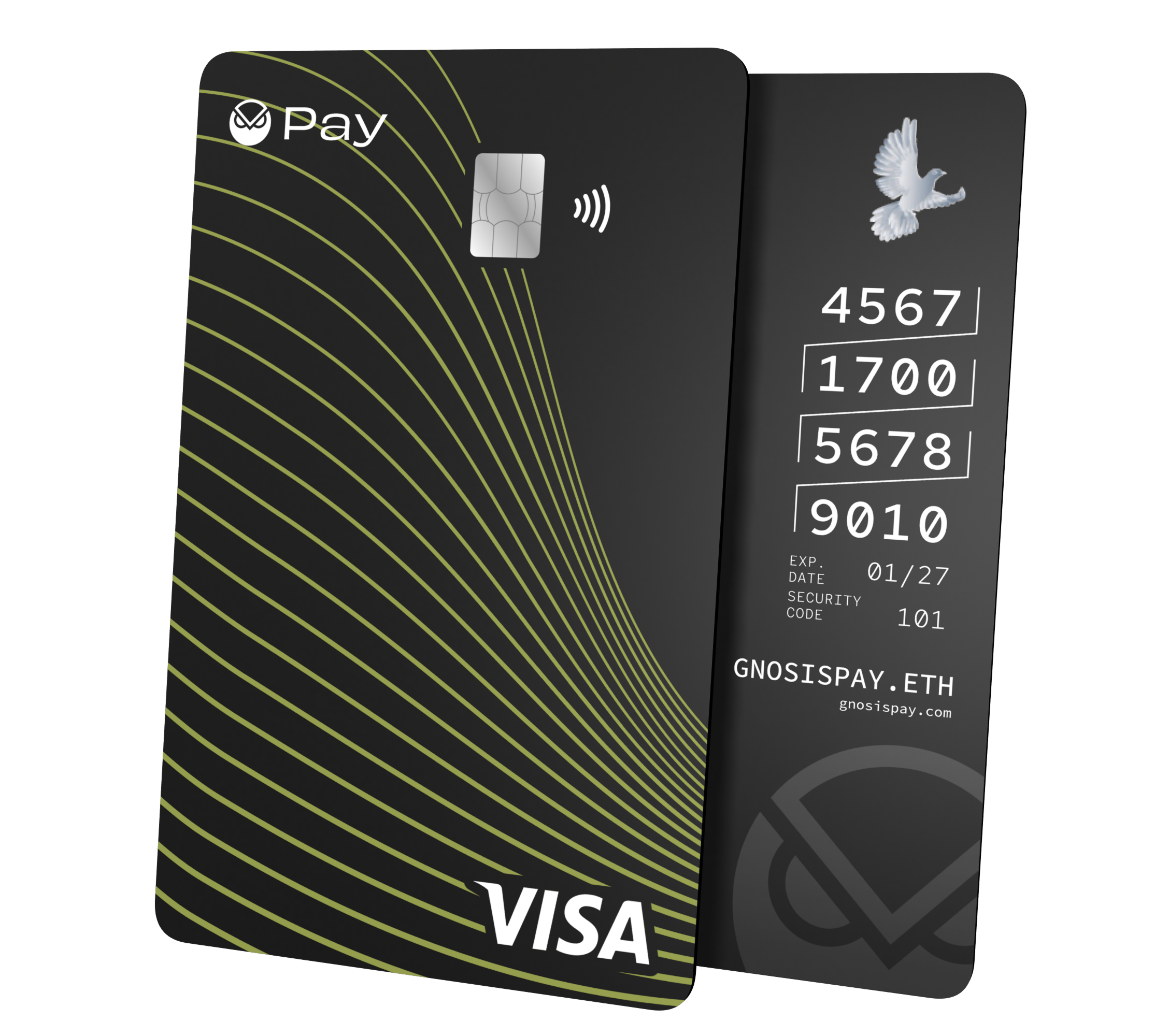 Tarjeta SendFi frente y dorso