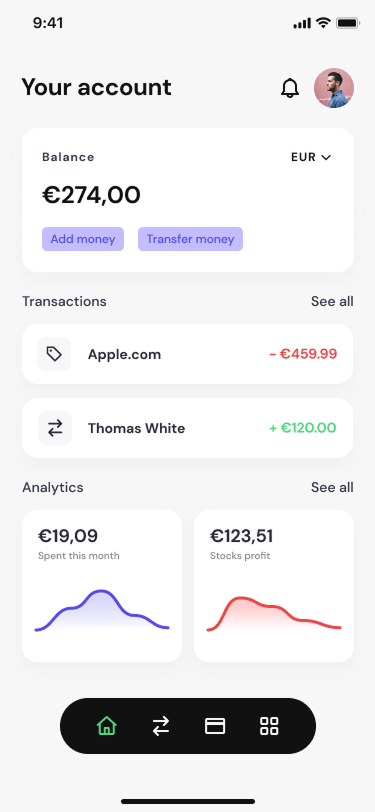 SparkCash Dashboard